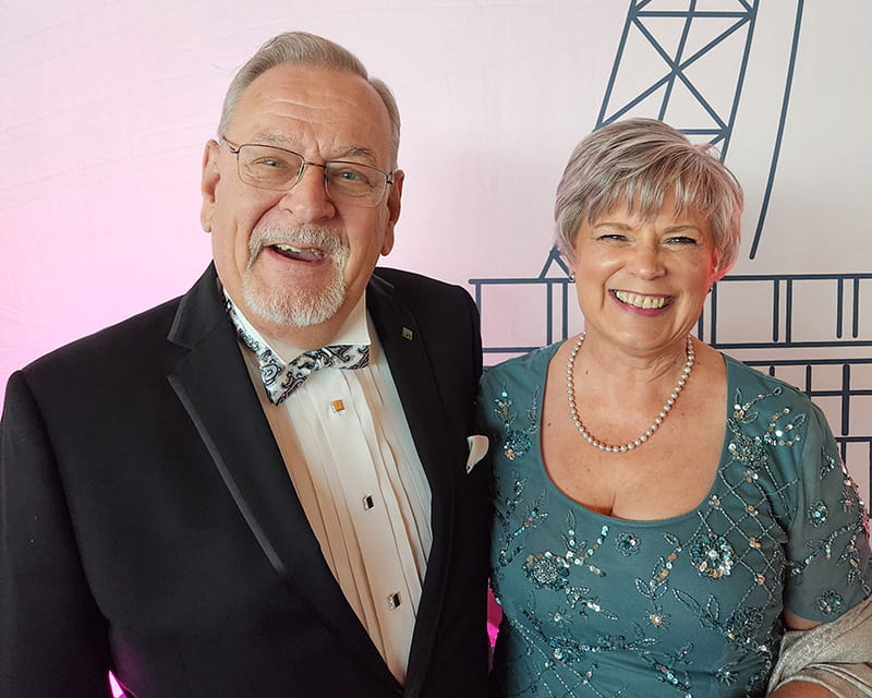 Denis and Pat Popp at the 2025 Heart Ball in Richmond, Virginia