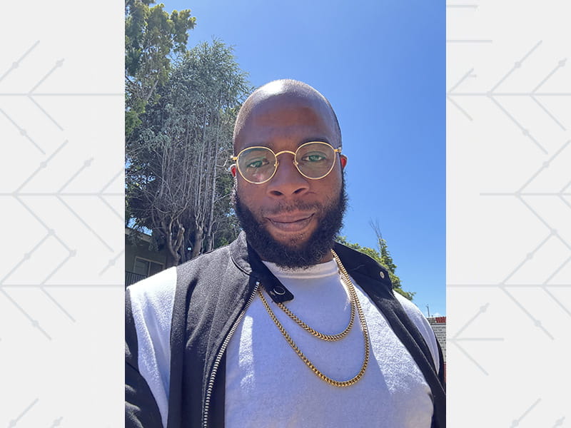 Julian Nelson in a recent selfie outside in bright sunlight