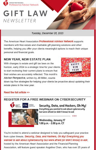 Gift Law Newsletter thumbnail