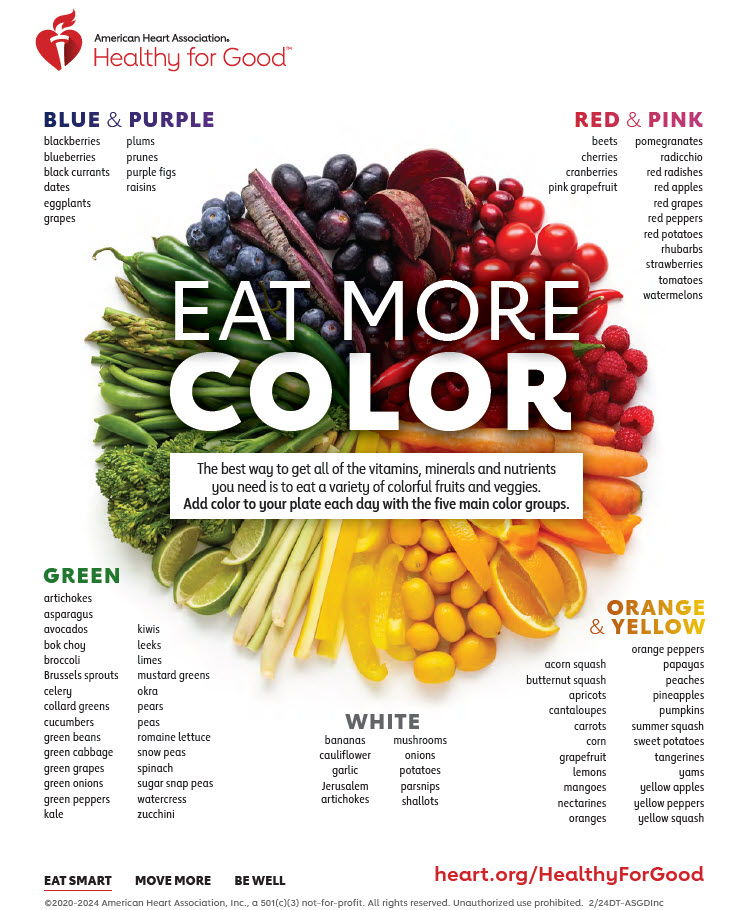 red heart color chart