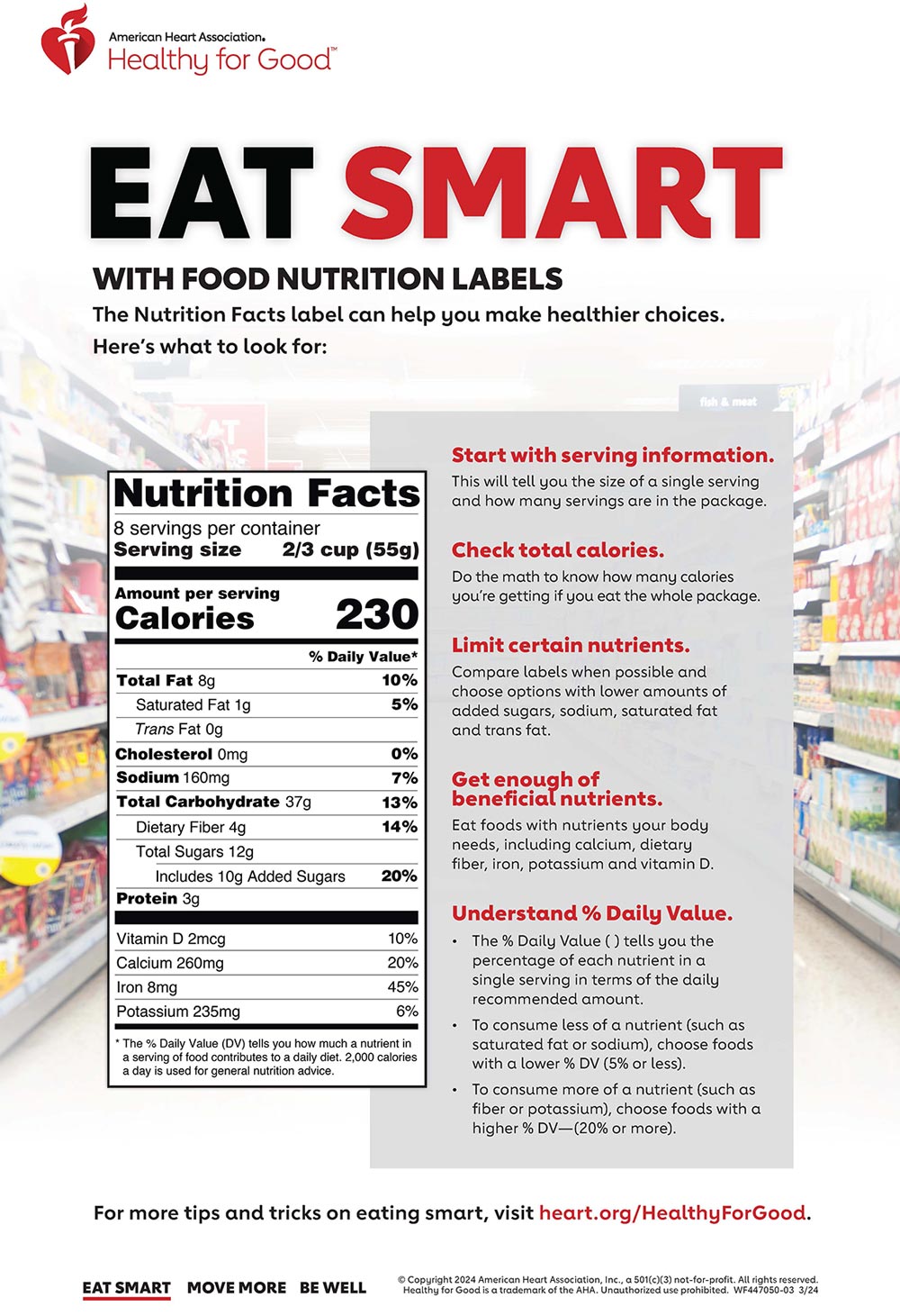 Making the Most of the Nutrition Facts Label Infographic
