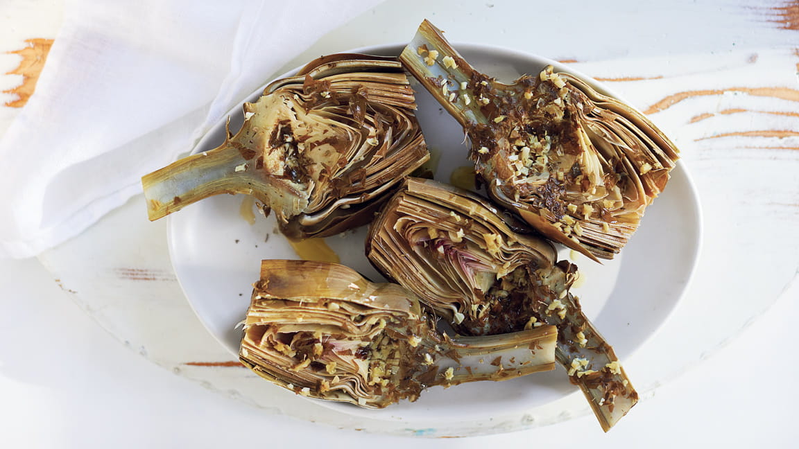 Roman Style Artichokes