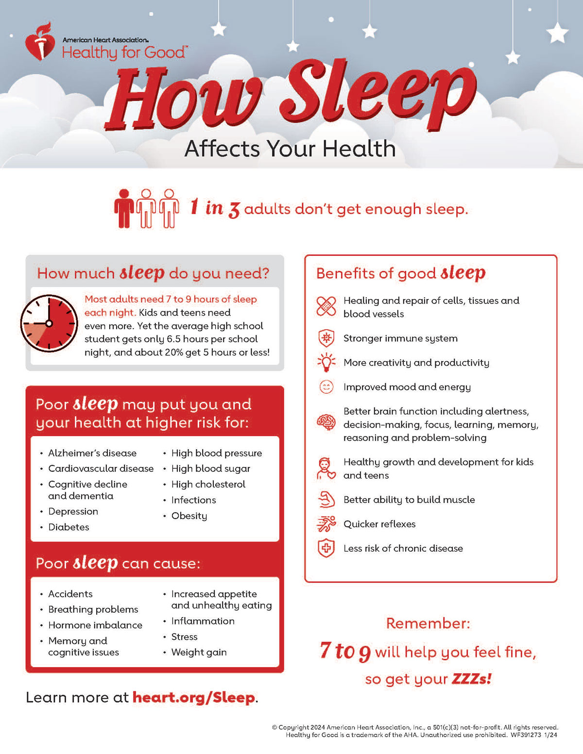 How Sleep Affects Your Health Infographic   American Heart Association