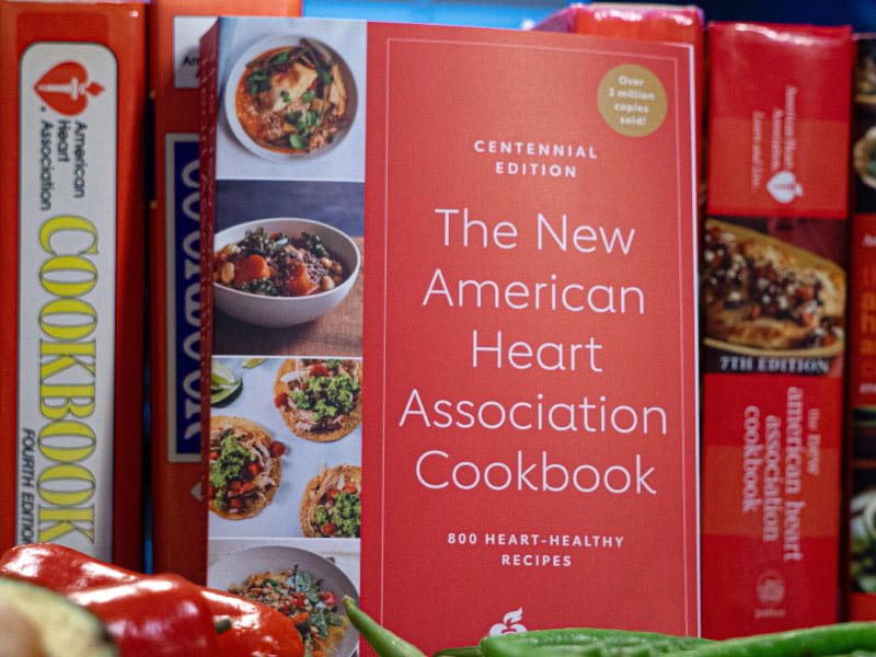 The latest edition of the American Heart Association's oldest cookbook was released in late 2024, to mark the association's Centennial year. (Photo by Zack Rogers)