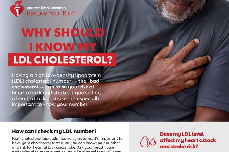 Why should I know my LDL cholesterol infographic