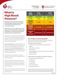 Answers by Heart Fact Sheets: Cardiovascular Conditions | American ...