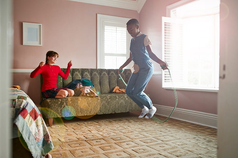 jumping rope at home