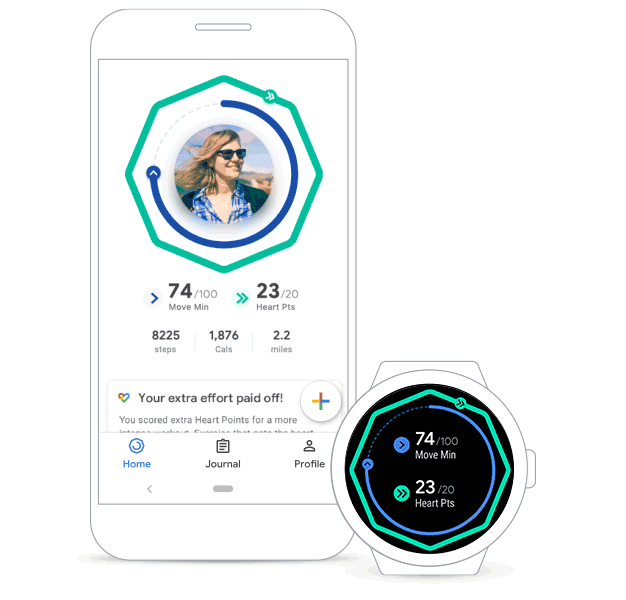 Google Fit app. (Courtesy of Google)