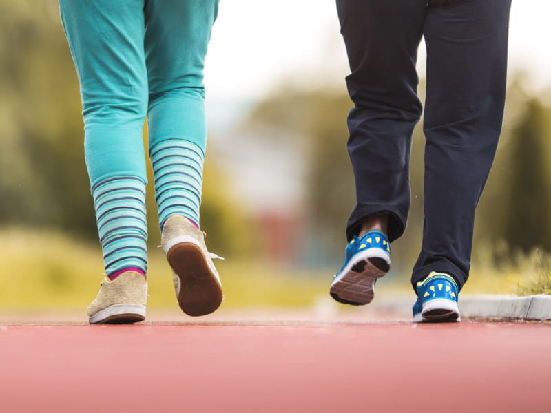 In people with PAD, walking at uncomfortable pace may improve