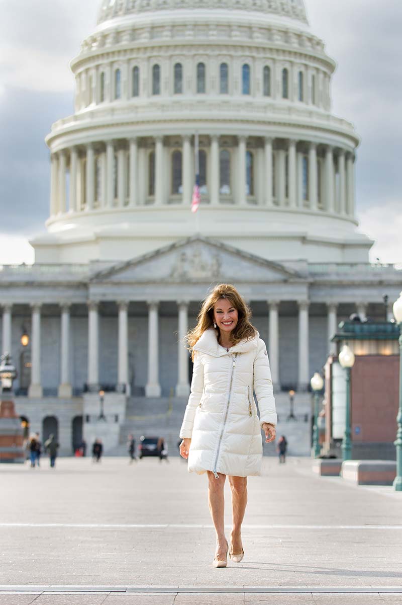 Actor Susan Lucci on Capitol Hill in 2019. The soap opera legend uses her experiences with heart disease to advocate for women's heart health. (Photo courtesy of Greenhouse Photography)