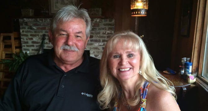 David Paschal, pictured with his wife Gail, had a cardiac arrest in his doctor's waiting room. (Photo courtesy of David Paschal)