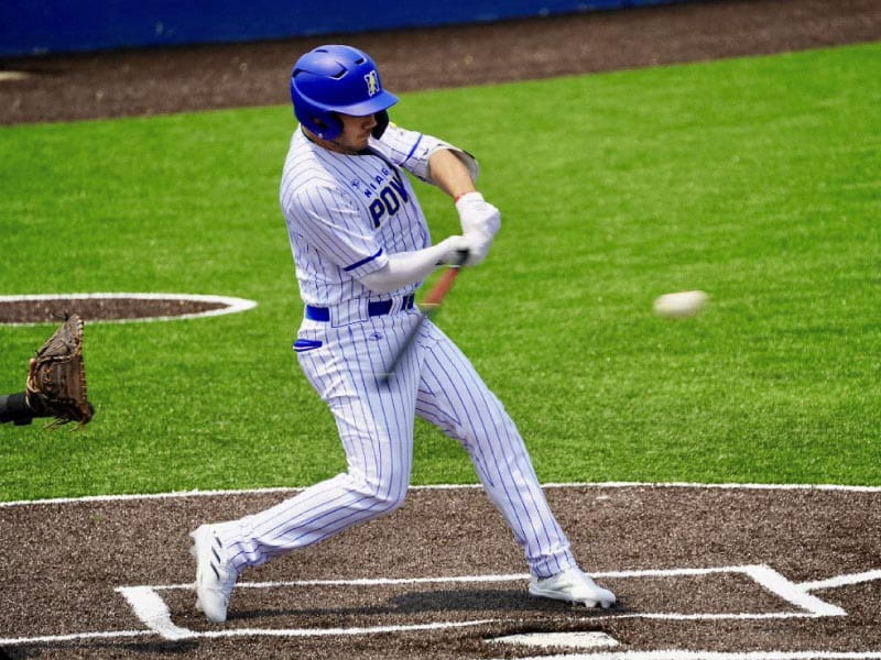 College baseball player Nick DiCarlo survived a fastball to the chest during practice that caused him to go into cardiac arrest on the field. (Photo courtesy of Amanda Baluch)