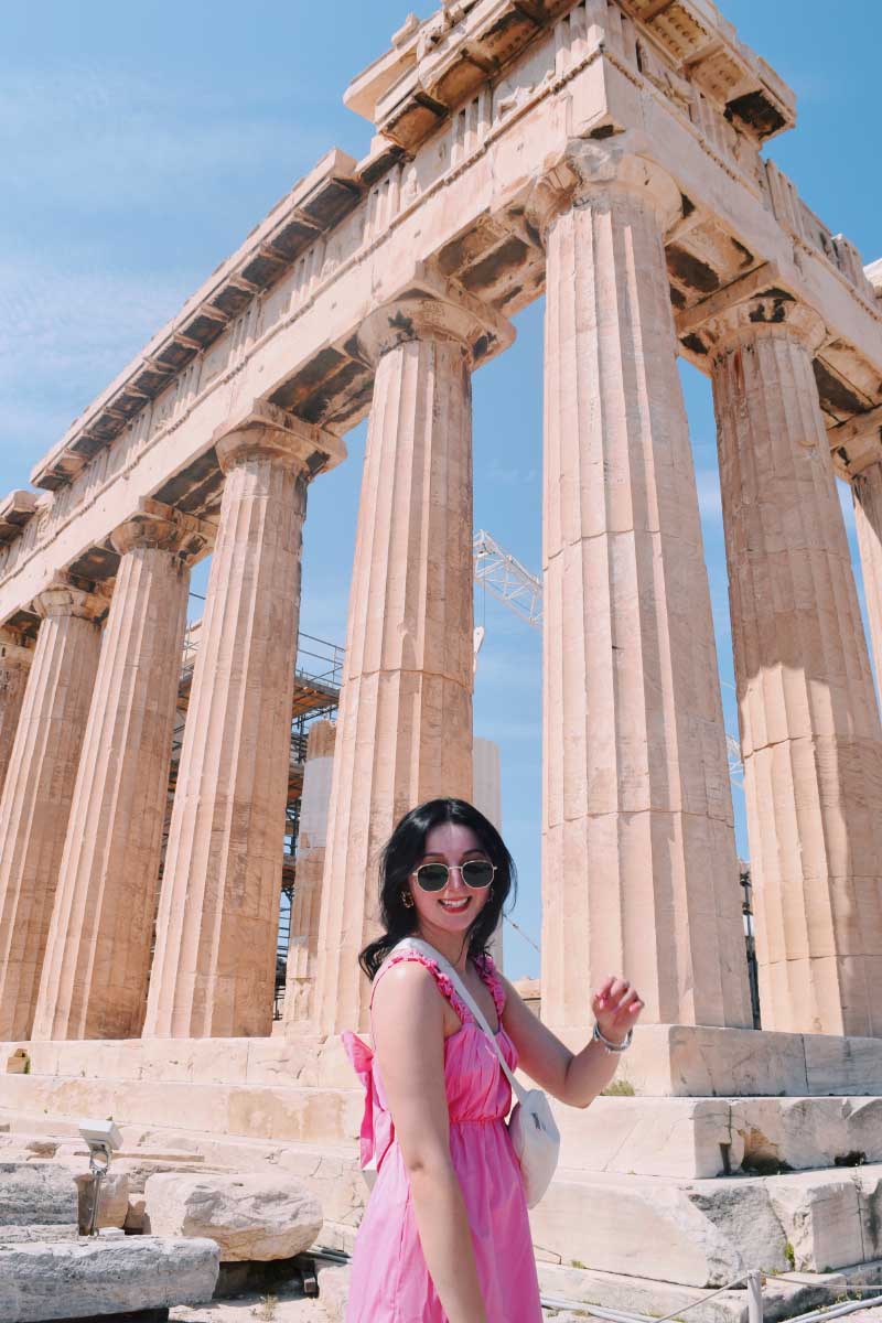 Zoe Corrigan on a trip to Greece.  (Photo provided by the Corrigan family)