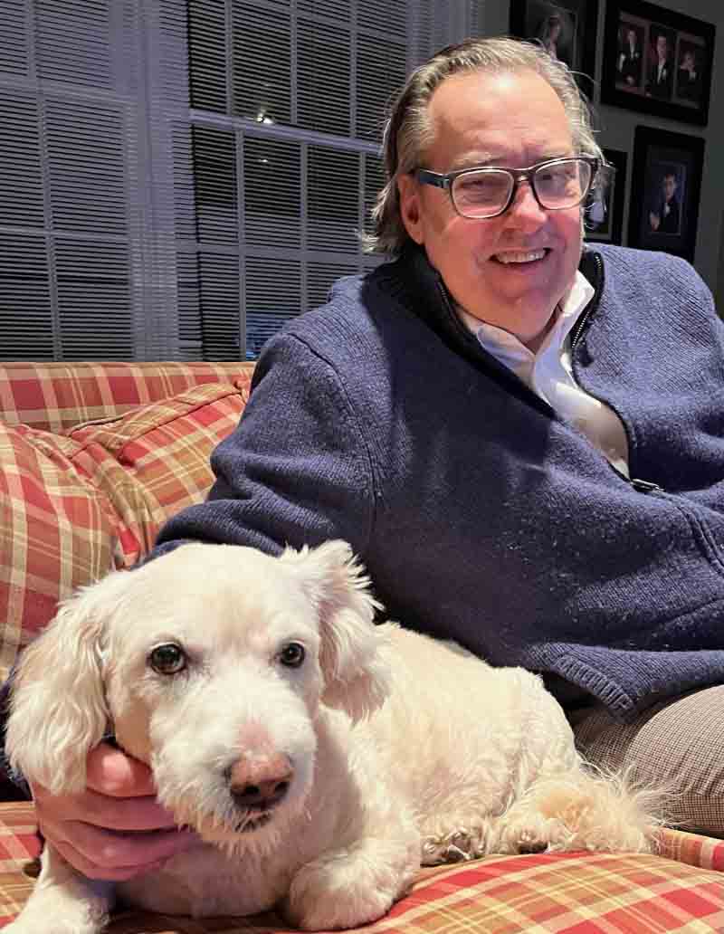 Bill Miller and his dog, Shea. (Photo courtesy of Bill Miller)