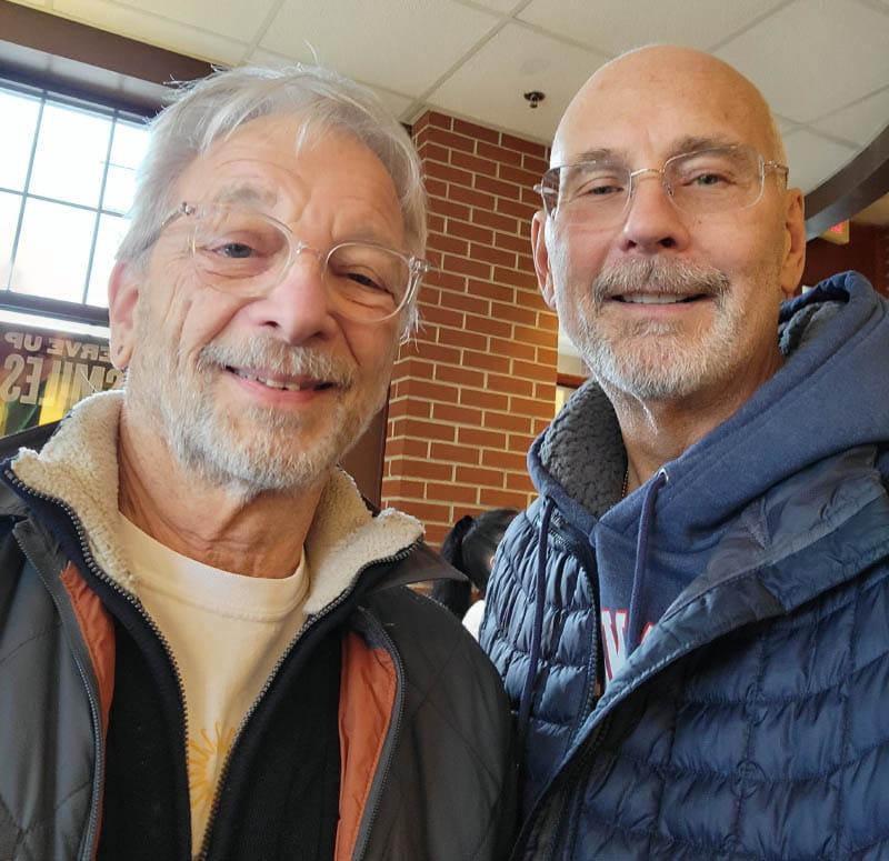 Rick St. Sauveur (right) and his cardiac rehab buddy, Cliff Karten. (Photo courtesy of Rick St. Sauveur)