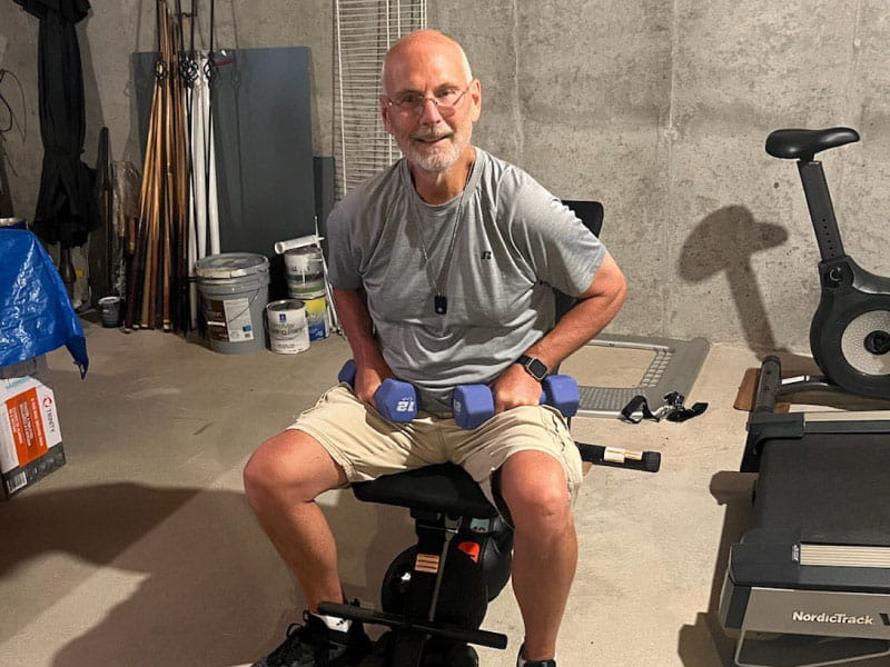 Rick St. Sauveur survived a massive heart attack at age 57 and is now dedicated to daily exercise. (Photo courtesy of Rick St. Sauveur)