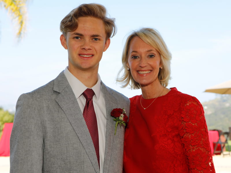 Ben Blankenhorn (left) with his mom, Kim Blankenhorn. (American Heart Association)