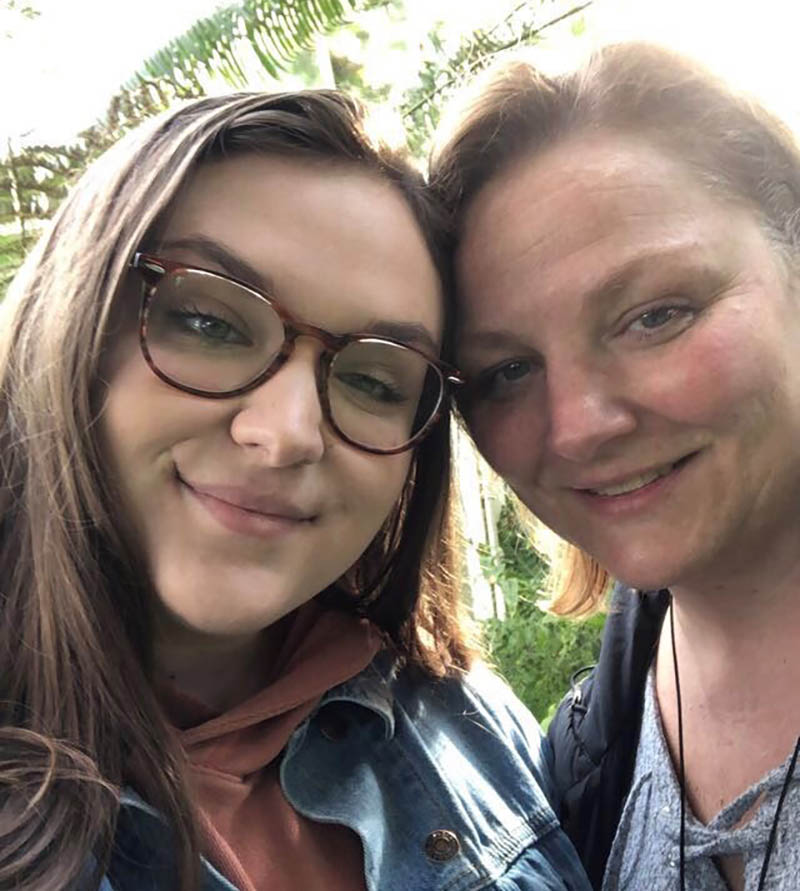 Madeline Neville (left) with her mom, Christine. (Photo courtesy of Madeline Neville)