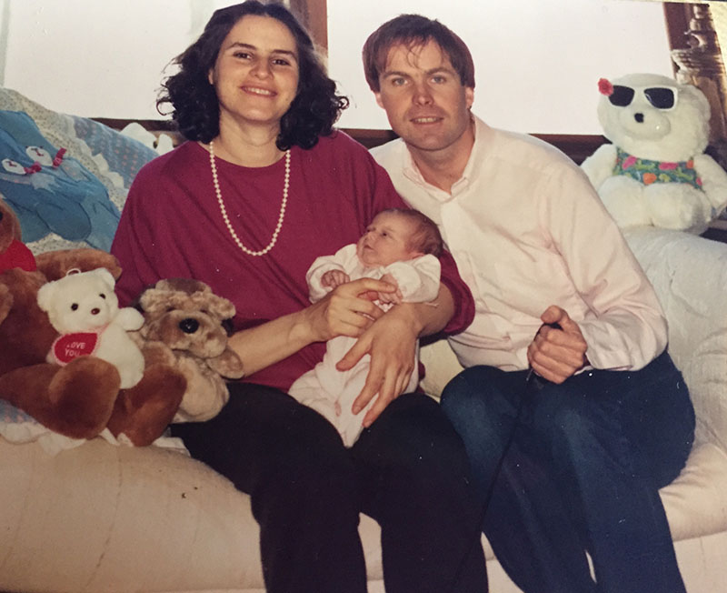 Jennifer Tripucka being held as an infant by her parents before surgery. (Photo courtesy of Jennifer Tripucka)