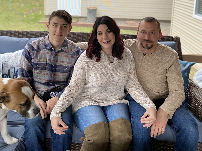 Nicole Lazowski with son, Ethan, and husband, Mike. (Photo courtesy of Nicole Lazowski)