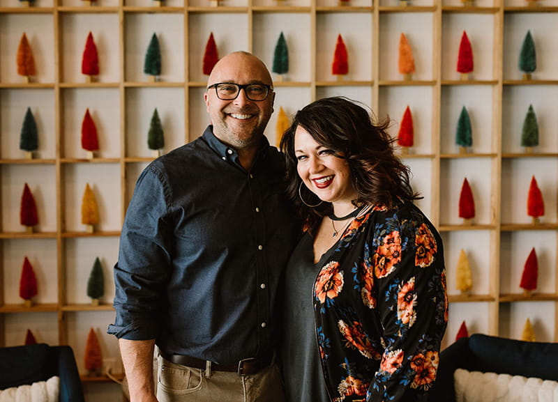 Rev. Eddie Woods with his wife, Julie. (Photo by Whitney Rogers Photography)