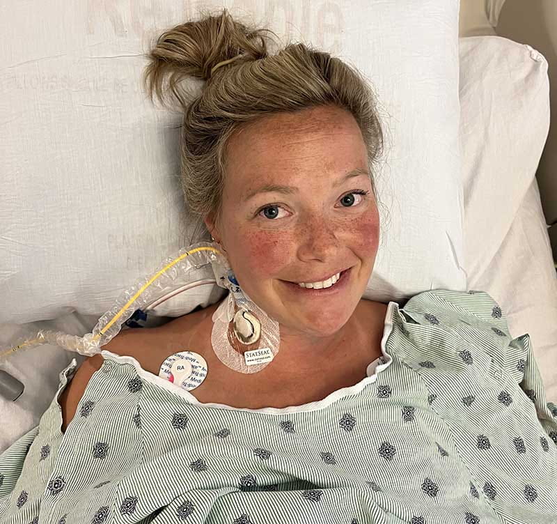 Kacie Nowakowski before her scheduled cesarean section. (Photo courtesy of Kacie Nowakowski)