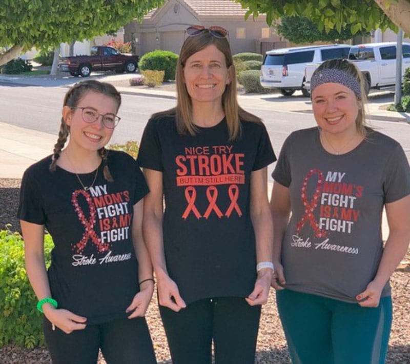 Shelley Davis with her daughters. From left: Meagan, Shelley and Justine. (Photo courtesy of Shelley Davis)