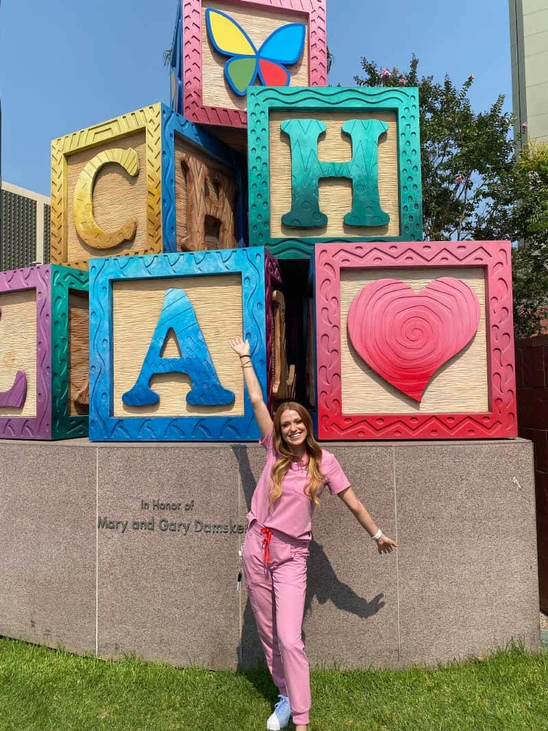 Sarah Hernandez works in the cardiovascular acute care unit at Children's Hospital Los Angeles. (Photo courtesy of Sarah Hernandez)