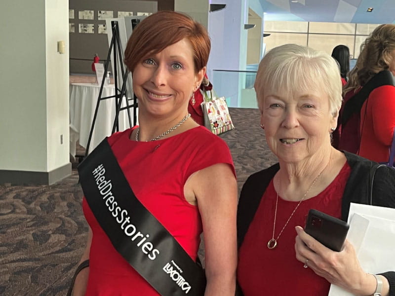 Stroke survivor Bethany Moeddel (left) with her mom, Ruth. (Photo courtesy of Bethany Moeddel)