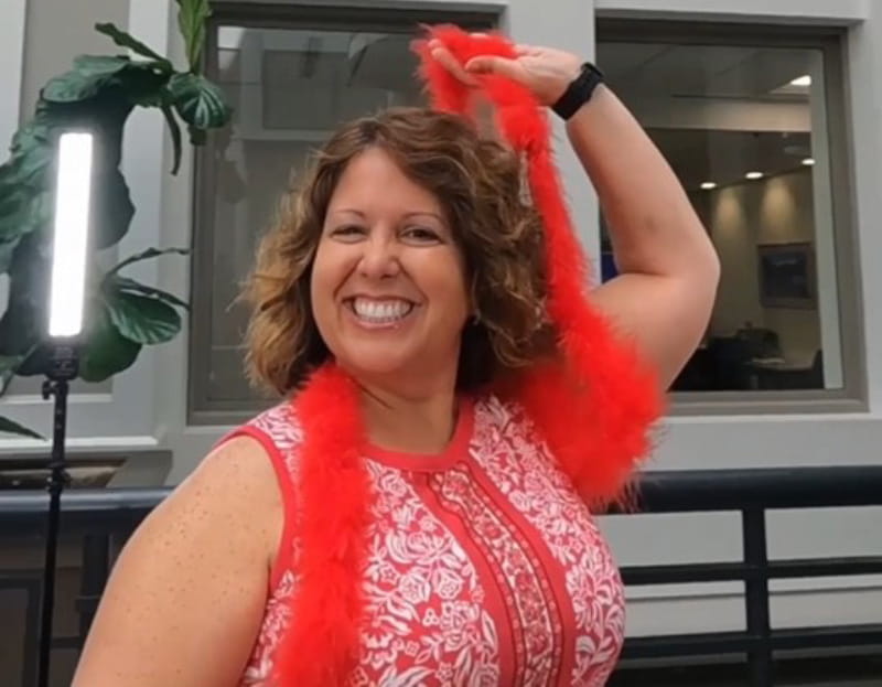 Danielle McCollian at the Philadelphia Go Red for Women luncheon in 2023. (Photo courtesy of Danielle McCollian)