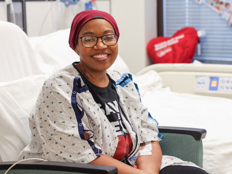 Naiya Atkins had postpartum preeclampsia when she had a heart attack. Within a year, she got a new heart. (Photo courtesy of Newark Beth Israel Medical Center)