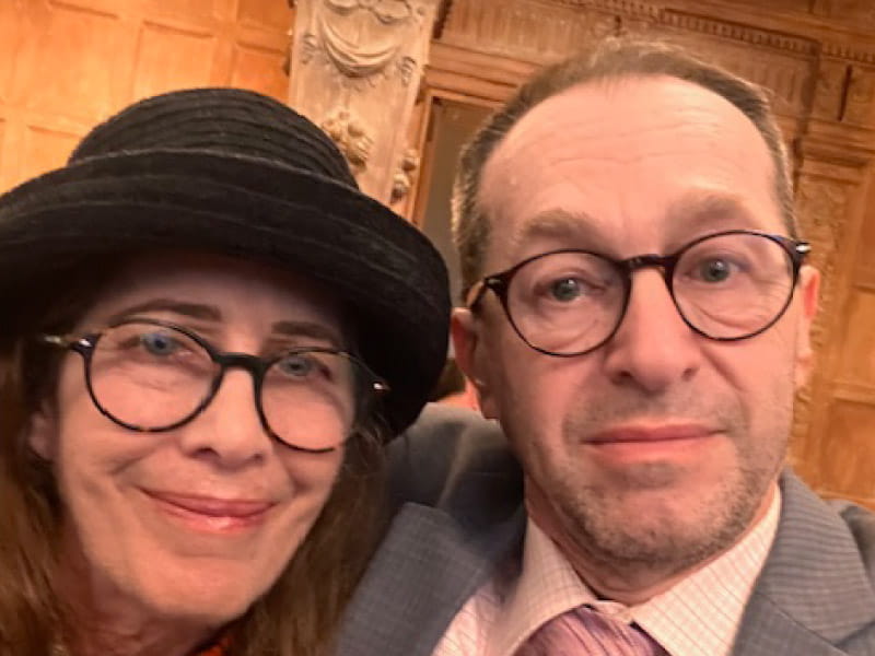 Jonathan Bogner (right) with his wife, Cindy. Jonathan survived two strokes and a heart transplant. (Photo courtesy of Jonathan Bogner)