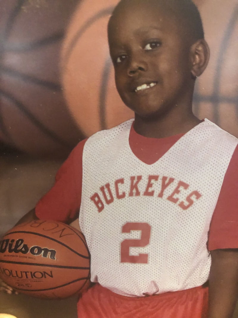 Jaden Blackwell, diagnosed at age 5 with a heart murmur that was not causing symptoms, was cleared to play sports when he was a child. (Photo courtesy of the Blackwell family)