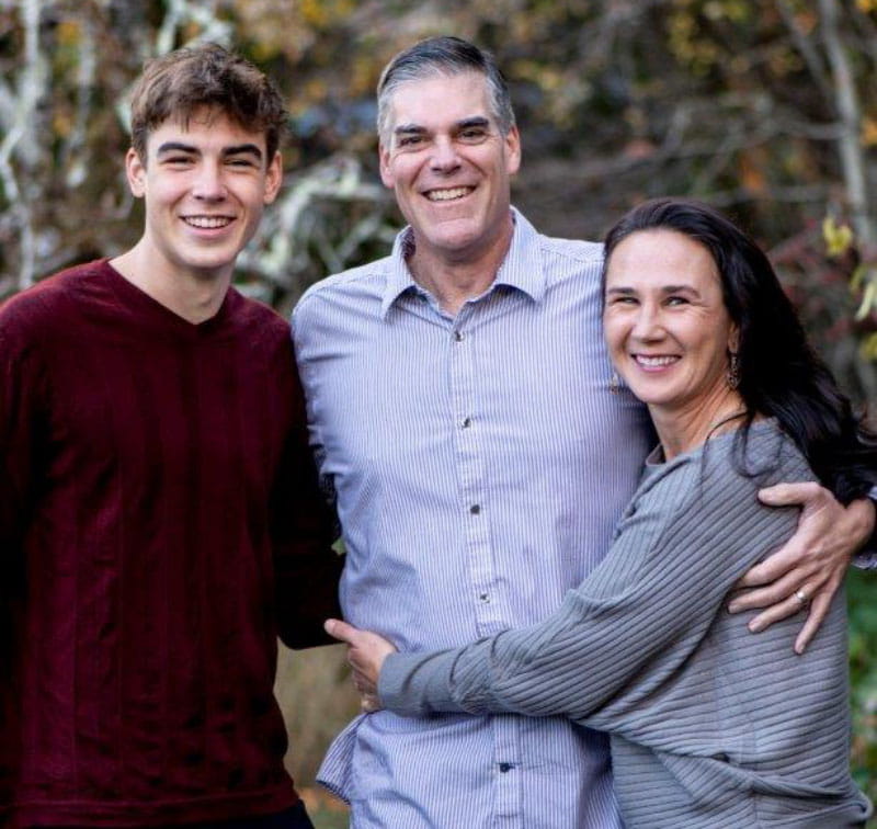 The Heilemanns, from left: Robert, Michael and Danuta. (Photo courtesy of Michael Heilemann))