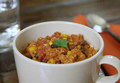 Slow Cooker Turkey and Black Bean Chili