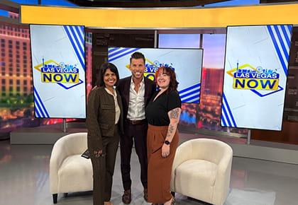 2025 Heart Walk Chairperson Jackie Van Blaricum and Heart Walk Development Director met with JC Fernandez.