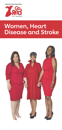 Women Heart Disease and Stroke brochure cover