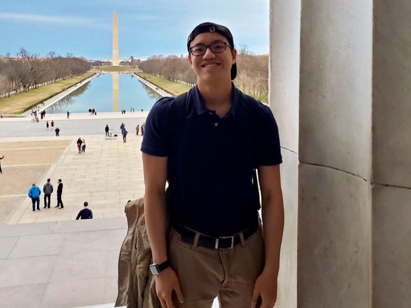 Ngoc Vuong in Washington, D.C., in February 2020 while attending the Community Anti-Drug Coalitions of America's national leadership forum. (Photo by Jordy Mosqueda)