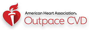 American Heart Association Outpace CVD logo